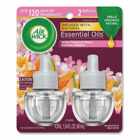 Air Wick Life Scents Scented Oil Refills, Summer Delights, 0.67 oz, PK2 62338-91112